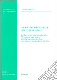 De praesumptionibus iurisprudentiae