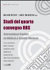 Studi del quarto convegno RBS. International Studies on biblical and semitic rhetoric libro di Meynet Roland Oniszczuk Jacek