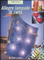 Allegre lampade di carta libro