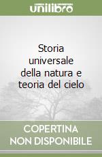 Storia universale della natura e teoria del cielo