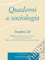 Quaderni di sociologia (2015). Vol. 69: Studenti 2.0 libro