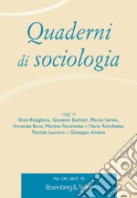 Quaderni di sociologia (2017). Vol. 75 libro