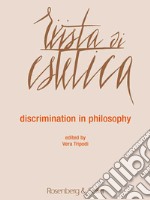 Rivista di estetica (2017). Vol. 64: Discrimination in philosophy libro