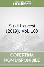 Studi francesi (2019). Vol. 188