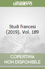 Studi francesi (2019). Vol. 189