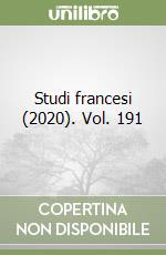 Studi francesi (2020). Vol. 191