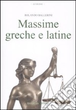 Massime greche e latine libro