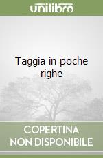 Taggia in poche righe libro