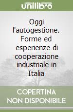 Oggi l'autogestione. Forme ed esperienze di cooperazione industriale in Italia