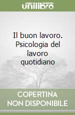 Il buon lavoro. Psicologia del lavoro quotidiano libro