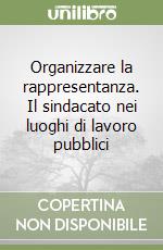 Organizzare la rappresentanza. Il sindacato nei luoghi di lavoro pubblici libro