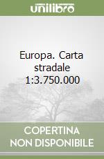 Europa. Carta stradale 1:3.750.000 libro