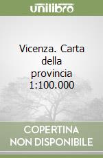 Vicenza. Carta della provincia 1:100.000 libro