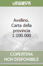 Avellino. Carta della provincia 1:100.000 libro