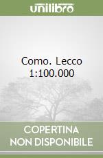 Como. Lecco 1:100.000 libro