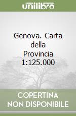 Genova. Carta della Provincia 1:125.000 libro