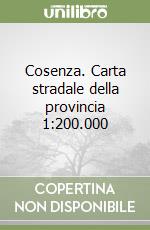 Cosenza. Carta stradale della provincia 1:200.000 libro