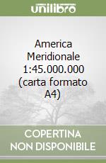 America Meridionale 1:45.000.000 (carta formato A4) libro