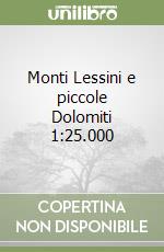 Monti Lessini e piccole Dolomiti 1:25.000 libro