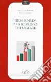 From business and economics to language libro di Barbieri Gianfranco Codeluppi Livio