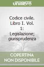 Codice civile. Libro I. Vol. 1: Legislazione; giurisprudenza libro