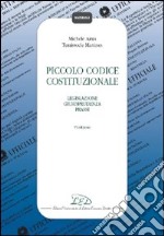 Piccolo codice costituzionale. Legislazione, giurisprudenza, prassi libro