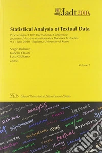JADT 2010. Statistical analysis of textual data proceedings of 10th international Conference. CD-ROM libro