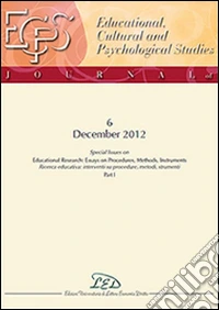 Journal of educational, cultural and psychological studies (ECPS Journal) (2012). Ediz. italiana e inglese. Vol. 6 libro