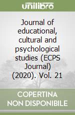 Journal of educational, cultural and psychological studies (ECPS Journal) (2020). Vol. 21 libro