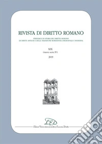 Rivista di diritto romano. Nuova serie (2019). Vol. 19 libro