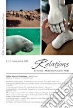 Relations. Beyond anthropocentrism (2020). Vol. 8/1-2: Finding agency in nonhumans libro