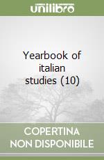 Yearbook of italian studies (10) libro