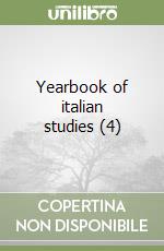 Yearbook of italian studies (4) libro