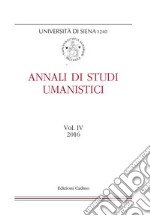 Annali di studi umanistici (2016). Vol. 4 libro