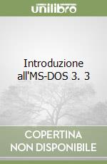 Introduzione all'MS-DOS 3. 3 libro