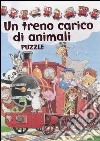 Un treno carico di animali. Libro puzzle libro