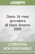 Diario 16 mesi giornaliera all black Smemo 2009 libro