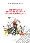 Importance of sport activity for disabled people libro