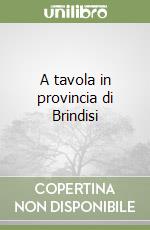 A tavola in provincia di Brindisi libro