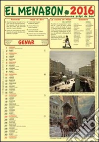 El Menabon. Calendario 2016. Con libro libro