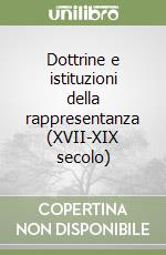 Dottrine e istituzioni della rappresentanza (XVII-XIX secolo) libro