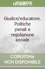 Giudice/educatore. Politiche penali e regolazione sociale libro