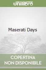 Maserati Days libro