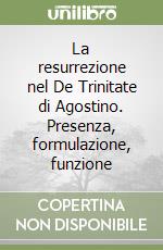 La resurrezione nel De Trinitate di Agostino. Presenza, formulazione, funzione libro