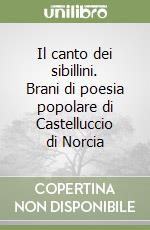 Il canto dei sibillini. Brani di poesia popolare di Castelluccio di Norcia libro