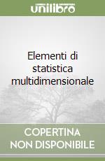 Elementi di statistica multidimensionale libro