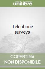 Telephone surveys libro