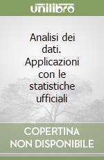 Analisi dei dati. Applicazioni con le statistiche ufficiali