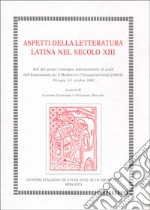 Aspetti della letteratura latina del sec. XIII libro