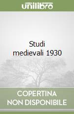 Studi medievali 1930